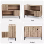 Armario de Almacenamiento con Estante de Exhibición, Aparador tipo Buffet, Mesa Consola/Mesa Auxiliar/Mueble de Acento