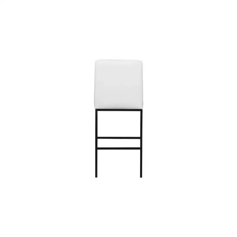 Taburete Bryce White de Piel Vegana, Juego de 2