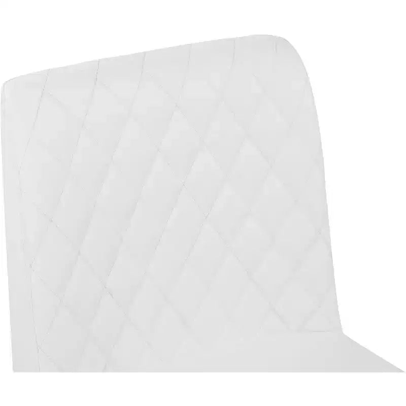 Taburete Bryce White de Piel Vegana, Juego de 2