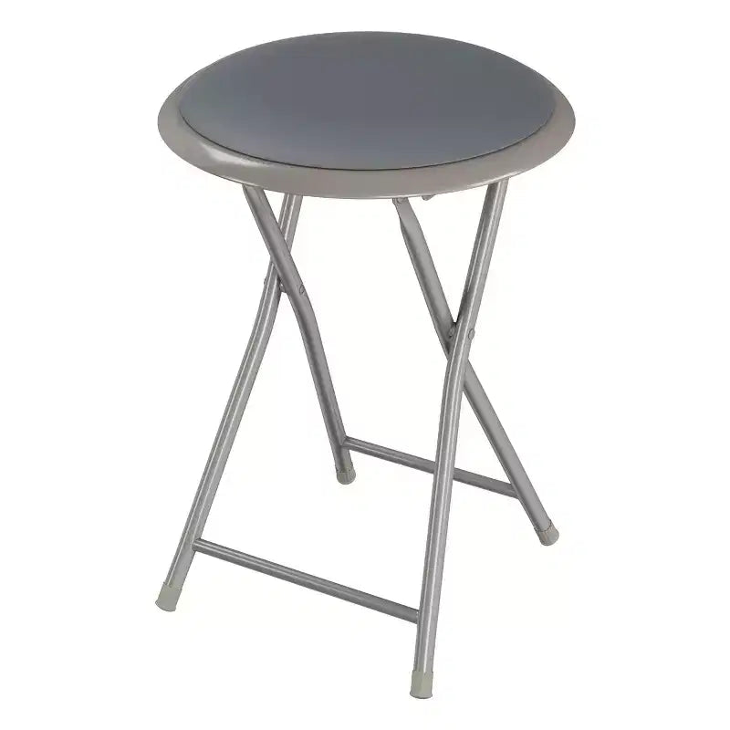 Taburete plegable sin respaldo de 18 pulgadas con capacidad de 102 kg