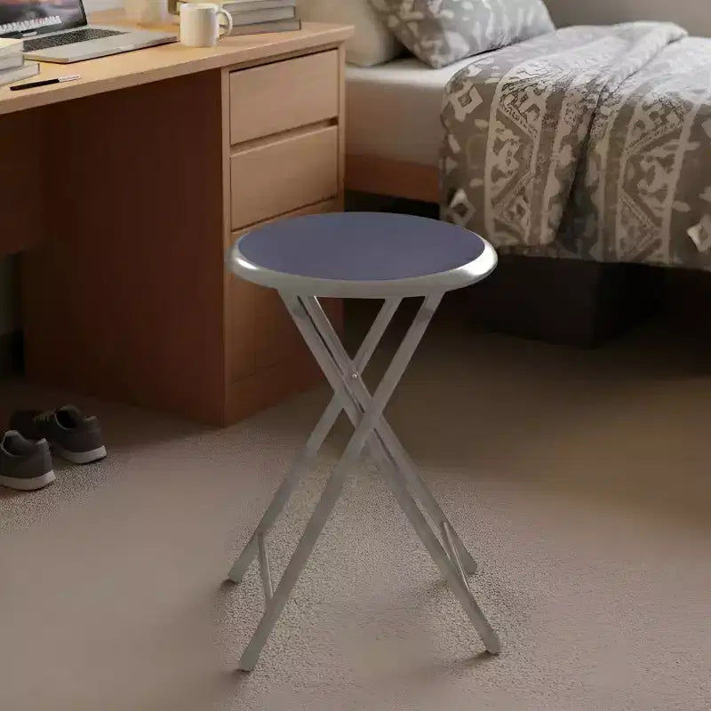 Taburete plegable sin respaldo de 18 pulgadas con capacidad de 102 kg