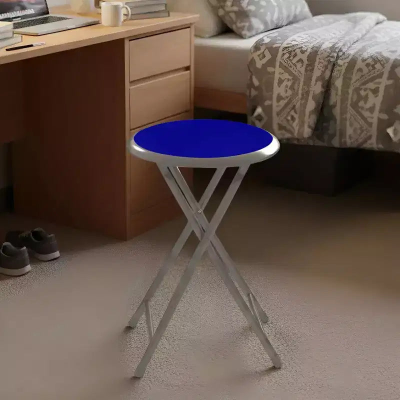 Taburete plegable sin respaldo de 18 pulgadas con capacidad de 102 kg