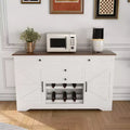 GDFStudio Magnus 54 Modern Buffet Sideboard Cabinet with 2 Adjustable Shelves and 4 Drawers