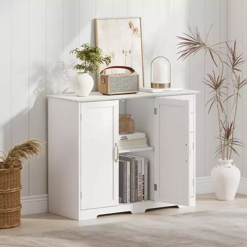 Aparador bufé de 40 pulgadas, gabinete de almacenamiento de cocina moderno con 2 cajones