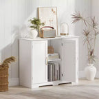 Aparador bufé de 40 pulgadas, gabinete de almacenamiento de cocina moderno con 2 cajones
