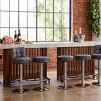 Barra de bar grande de 63", mesa de pub de 2 niveles para isla de cocina con altura de minibar y reposapiés, mesa de pub moderna para comedor, bistró, sala de estar