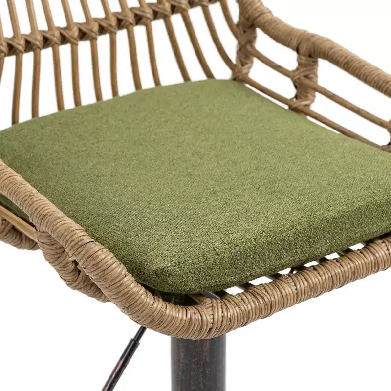 2 taburetes giratorios de bar con reposapiés, estructura de metal, capacidad de carga de hasta 250 lbs, sillas de bar retro de altura ajustable de 35.04 a 42.9 pulgadas