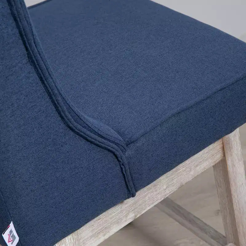 Juego de 2 taburetes giratorios de bar, taburetes de 27 pulgadas de altura para mostrador con tapicería de lino y diseño capitoné para cocina