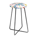 Maritza Lisa White Springs Florals Counter Height Barstool - Deny Designs