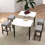 Juego de 2 taburetes de barra a la altura del mostrador Sillas de cocina tipo silla de montar con patas de madera